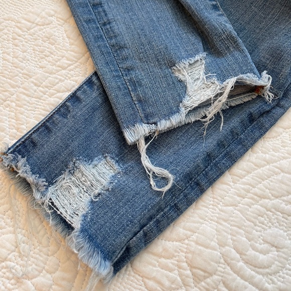 Madewell High-Rise‎ Distressed Skinny Jeans Size 25 - Picture 4 of 5